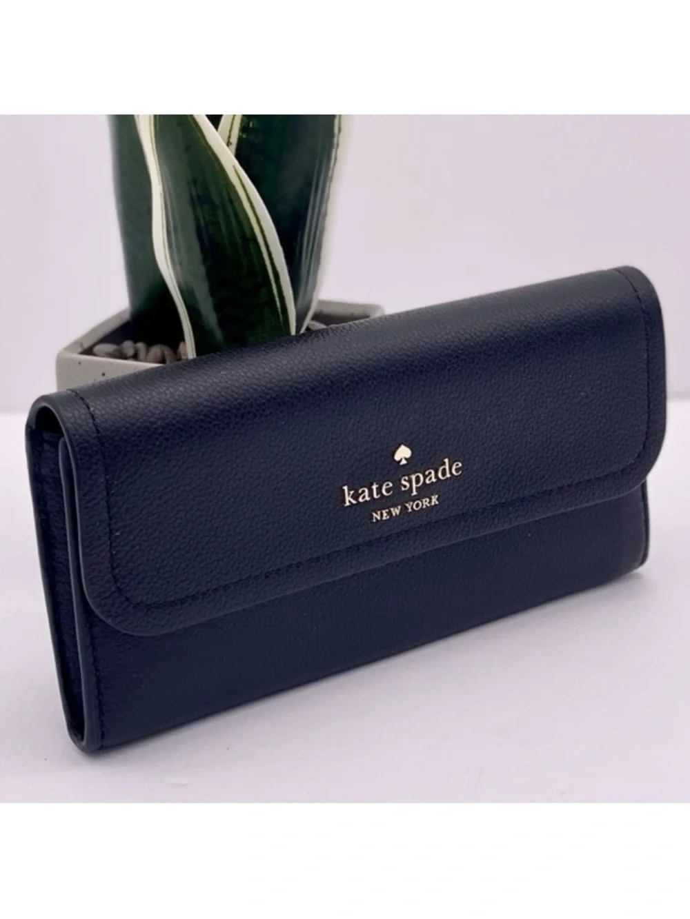 Kate Spade Rosie Large Flap Continental Wallet Black